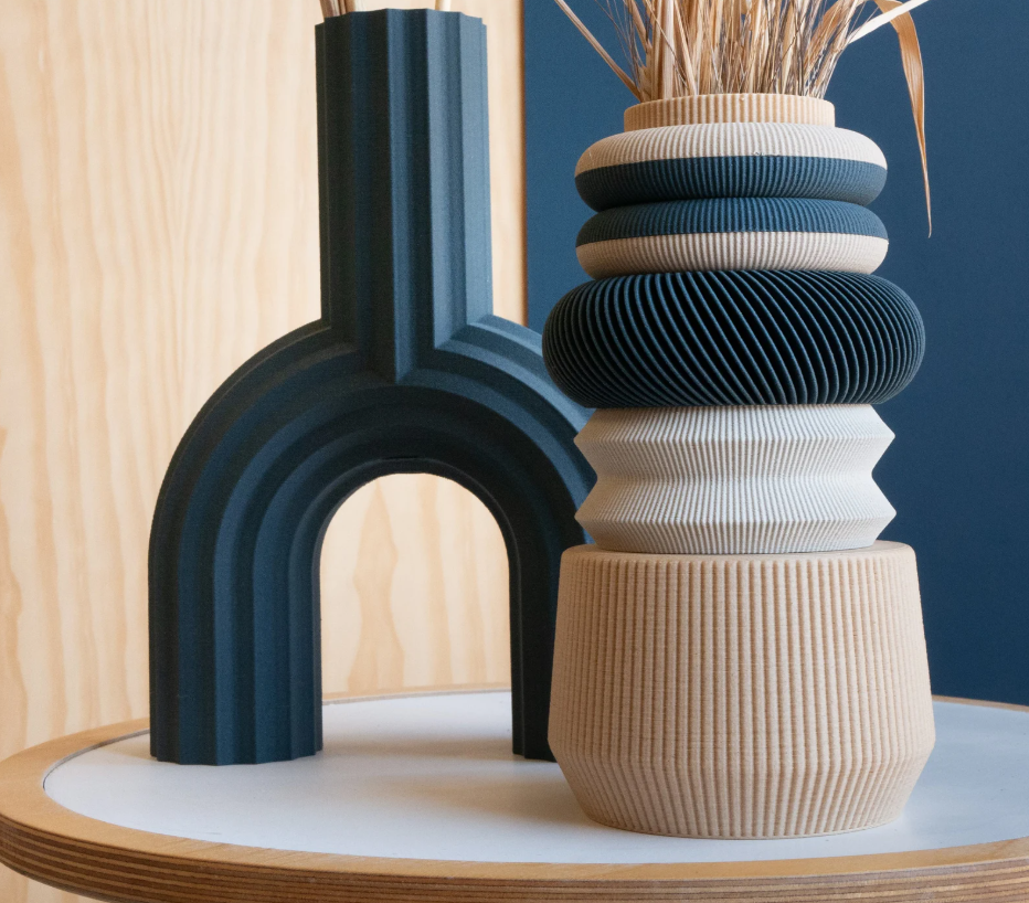 Vase Arche Bleu Indigo - Fleurs séchées - Cadeau original - Fête des mères