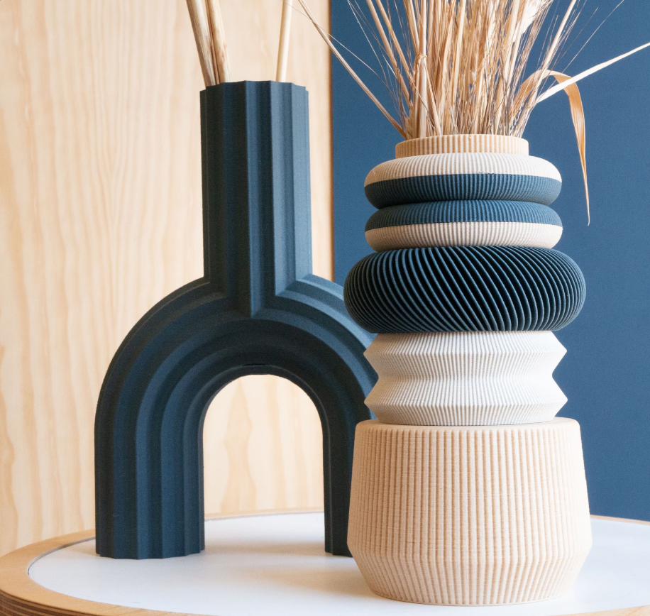 Vase modulaire LAGUNE Bleu parfait pour fleurs séchées