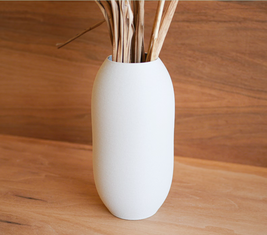 Vase Minimaliste Bois blanc "HEAVEN" - parfait pour fleurs séchées - Cadeau original fête des mères
