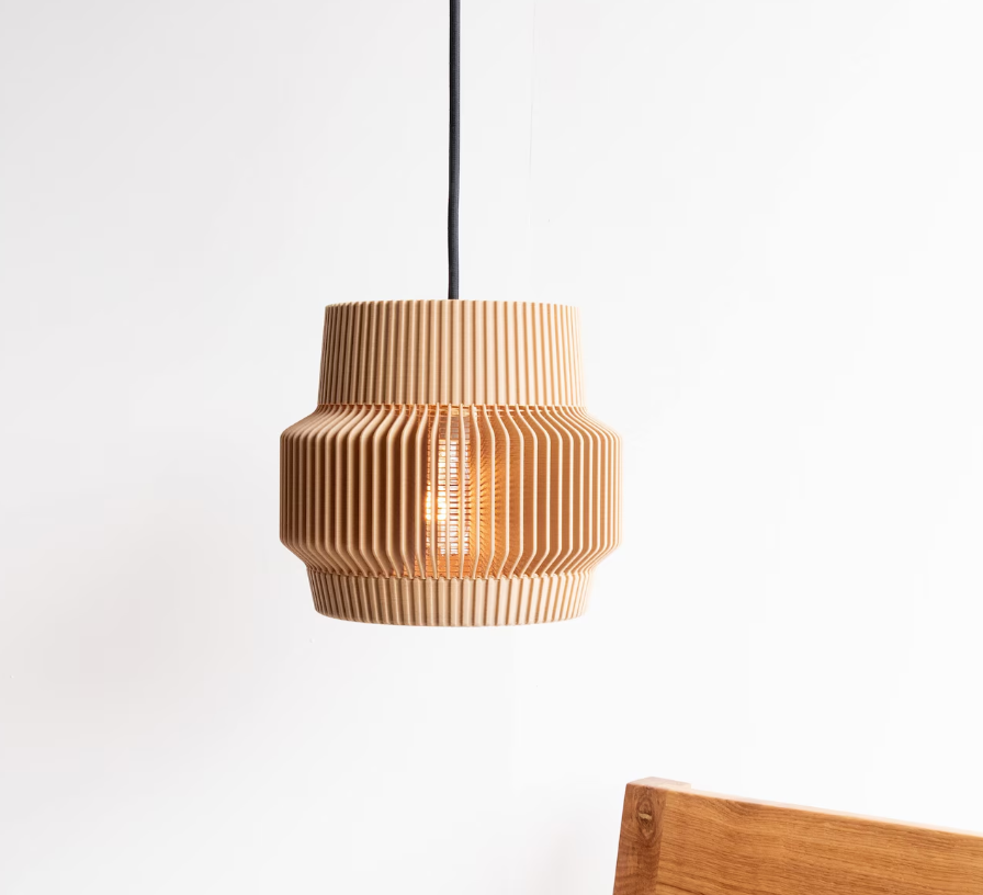 Lampe Suspension Design imprimée en Bois - SAND